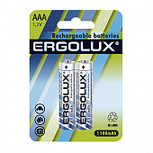 Аккумулятор Ergolux  ААА-1100 mAh Ni-Mh на блист. 2шт. 1,2В мизинчик Цена за 1 шт.