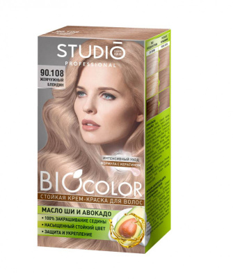 Studio Professional Крем-краска для волос Biocolor тон 90,108 Жемчужный блондин