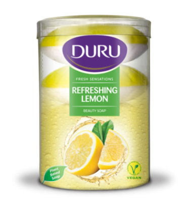 Duru Fresh Sensations Туалетное крем-мыло Бодрящий лимон, 4 х 100 гр