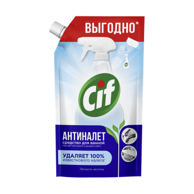 Cif Чистящее средство для ванной Легкость чистоты Антиналет, 500 мл