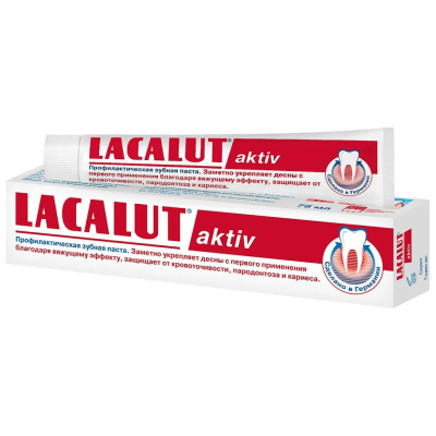 Lacalut Зубная паста Aktiv профилактическая, 75 мл
