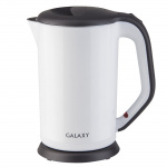 Эл.чайник Galaxy GL 0318 2000ВТ,1,7л,диск.,двойная стенка из нерж.стали и пласт.Белый