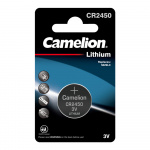 Батарейка литиевая диск. Camelion СR2450, бл.1 шт.(3V), Цена1шт.