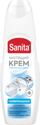 Sanita Крем чистящий универсальный с отбеливающим эффектом, 600 мл