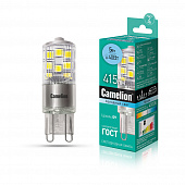 Лампа светодиодная Camelion LED 5- G9-NF/845/G9, 5Вт, 220В  (40Вт)