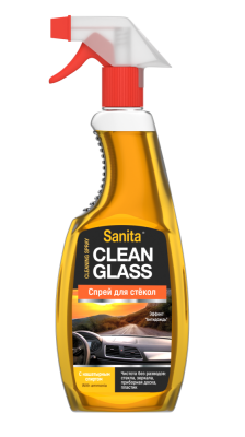 Sanita Спрей для мытья стекол с нашатырным спиртом, 500 мл
