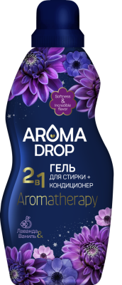 Aroma Drop Гель для стирки Aromatherapy Универсальный Лаванда и ваниль, 1000 мл