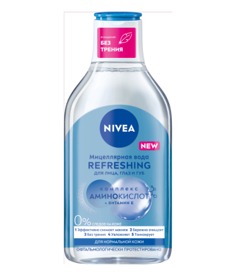 Nivea MicellAir Дыхание кожи Мицеллярная вода для нормальной кожи, 400 мл