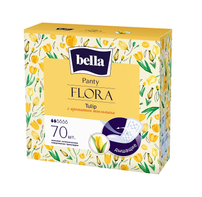 Bella Panty Flora Прокладки ежедневные Тюльпан, 70 шт