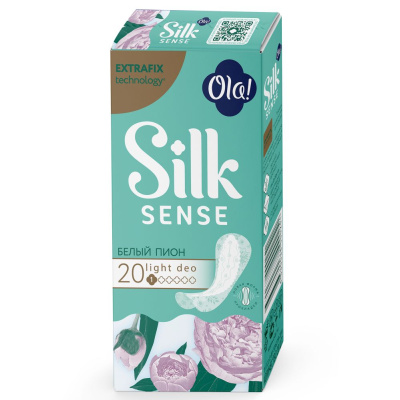 Ola! Silk Sense Прокладки ежедневные Light Deo Белый пион, 20 шт