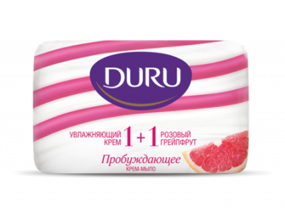 Duru 1+1 Крем-мыло пробуждающее Розовый грейпфрут, 80 гр