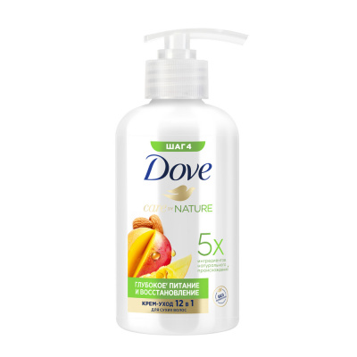 Dove Крем-уход для волос Глубокое питание и восстановление с ароматом Манго, 280 мл