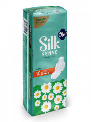 Ola! Classic Прокладки гигиенические Silk sense Super Солнечная ромашка, 10 шт