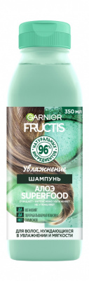 Garnier Fructis Шампунь для волос Superfood Алоэ Увлажнение, 350 мл