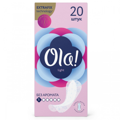 Ola! Silk Sense Прокладки ежедневные тонкие Light стринг-мультиформ, 20 шт