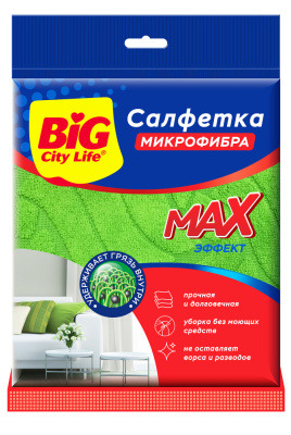 Big City Life Салфетка из микрофибры MAX-эффект, 1 шт
