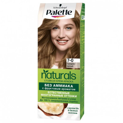 Palette Naturals Крем-краска для волос тон 7-0 Средне-Русый