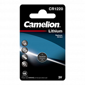 Батарейка литиевая диск. Camelion СR1220, бл.1 шт.(3V), Цена1шт.