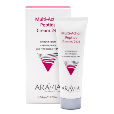 Aravia Professional Мульти-крем с пептидами и антиоксидантным комплексом для лица Multi-Action Peptide Cream, 50 мл