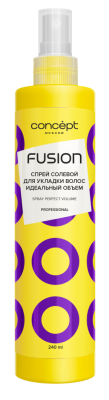 Concept Fusion Спрей солевой для укладки волос Идеальный объем Perfect Volume, 240 мл