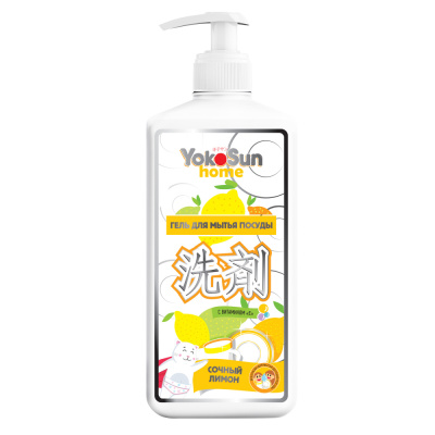 YokoSun Гель для мытья посуды Лимон, 1 л