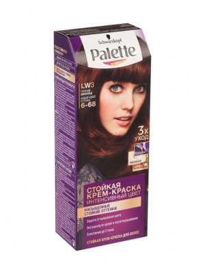 Palette Стойкая крем-краска для волос тон LW3 (6-68) Горячий шоколад