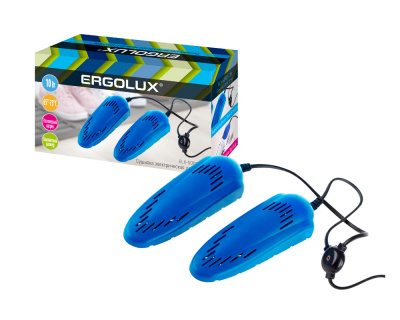 Ergolux Сушилка электрическая для обуви ELX-SD02-C06, синяя, 10 Вт