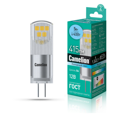 Camelion Светодиодная лампа LED5-G4-JC-NF-845-G4