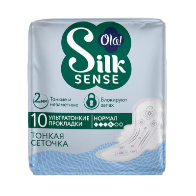 Ola! Silk Sense Прокладки гигиенические Ultra Normal Шелковая сеточка, 10 шт